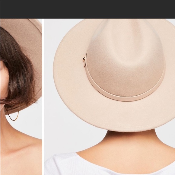 Wythe Leather Band Felt Hat Color: Sand - Picture 3 of 9